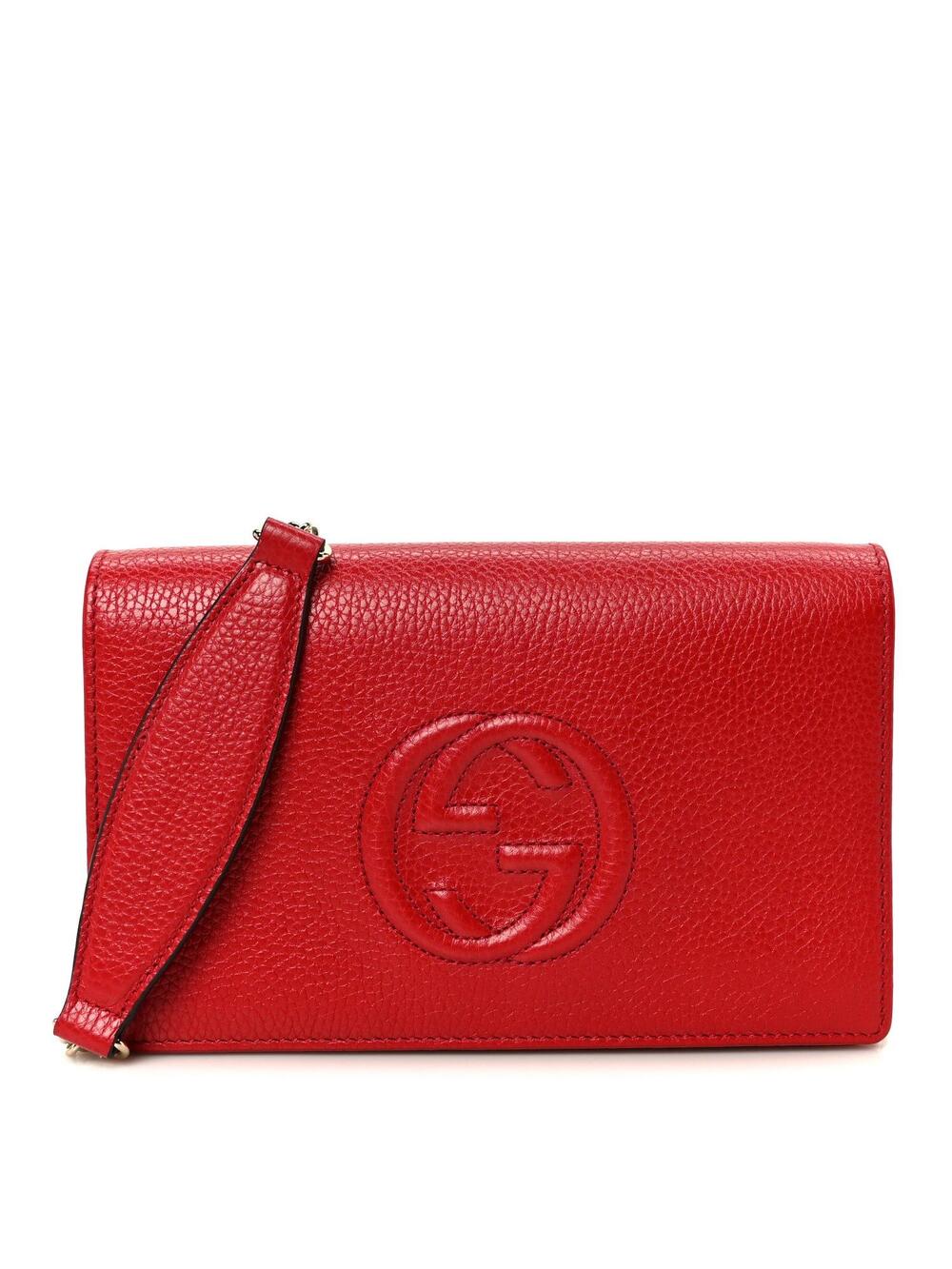 Gucci Pebbled Calfskin Soho Wallet On #268475G82B